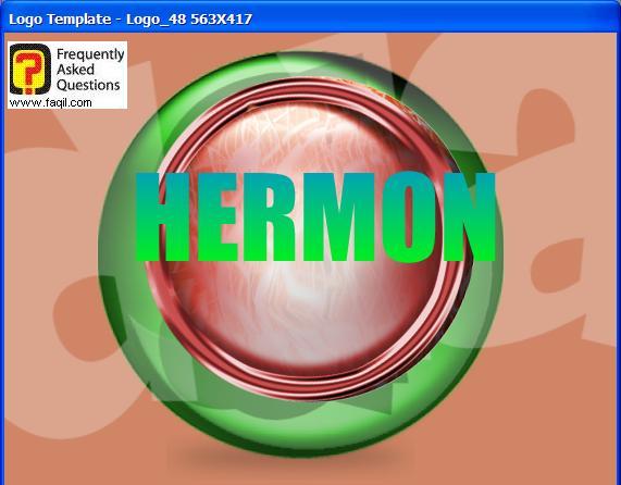 דוגמה ללוגו ,ב The Logo Creator Version 5 