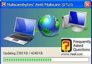 התוכנה מתעדכנת,תוכנת  Malwerebytes