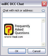 עלינו לבחור את הכינוי/כתובת מייל , שברצוננו לשלוח אליו הודעה ,תוכנת Mirc  
