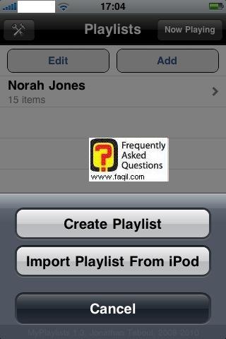 רשימת השמעה רצויה ,אפליקצית MYPLAYLISTS 