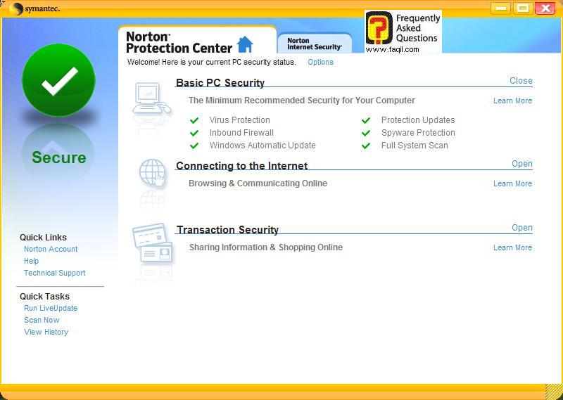 מוגדר כתקין,Norton Internet Security 2007