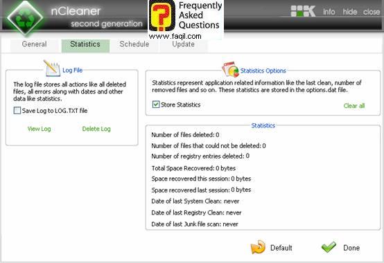 סטטיסטיקות,ncleaner
