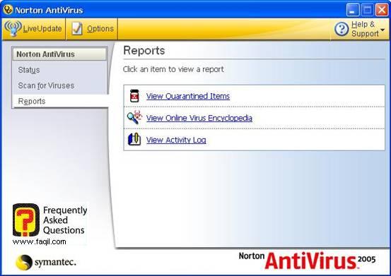 דוחות ,האנטיוירוס נורטון 2005|Norton Anti Virus 2005 