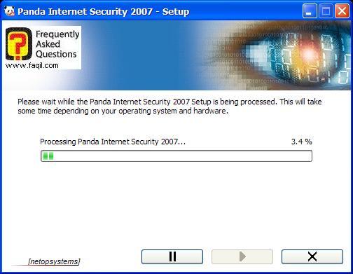 פתיחת ההתקנה, Panda Internet Security 2007