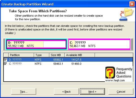 נבחר בכונן  שןב,תוכנת  Partition Magic