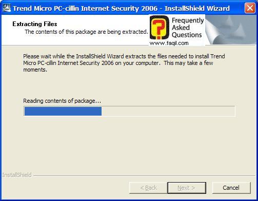 פותח כעת את הקבצים להתקנה, PC cillin  