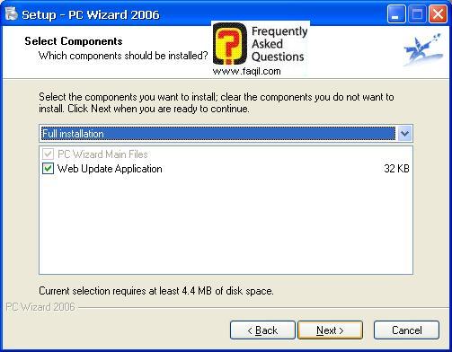 מסך סוג ההתקנה, Pc Wizard