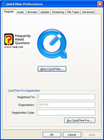 פרטי הרשמה,Quick Time 