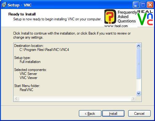 קרא לפני התקנה,Real VNC