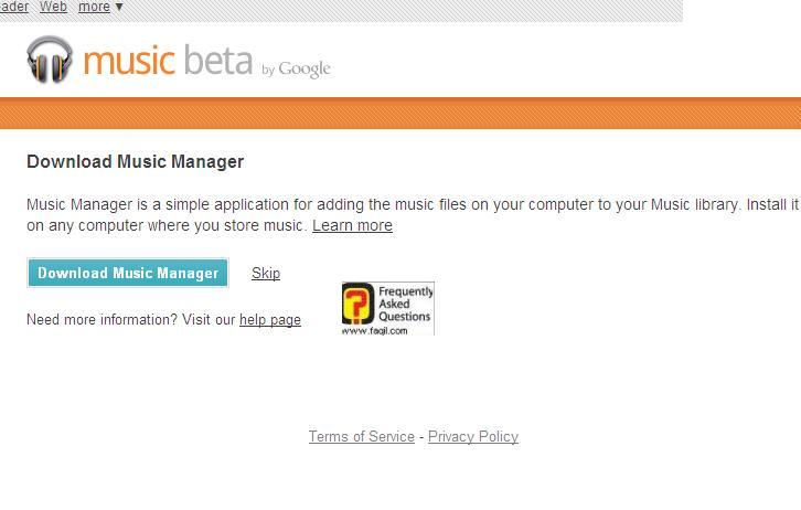 גוגל מוזיקה-תוכנה שתאתר או דרך האתר