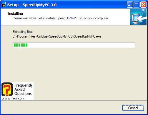 ההתקנה החלה,תוכנת SpeedUpMyPC