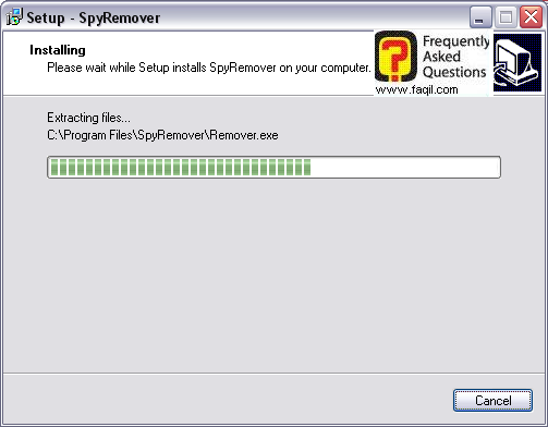 ההתקנה החלה,תוכנת SPYREMOVER