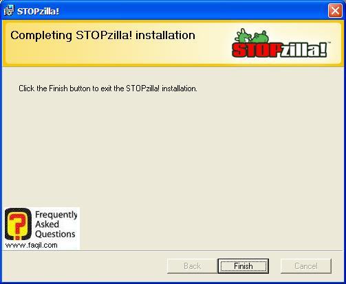 התתקנה הסתיימה,תוכנת STOPzilla!