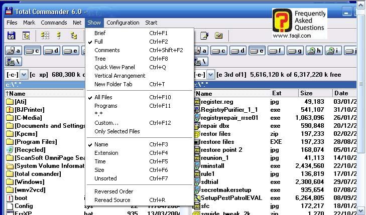 מה יראה המסך, Total Commander