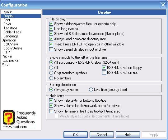 לשונית תצוגה, Total Commander