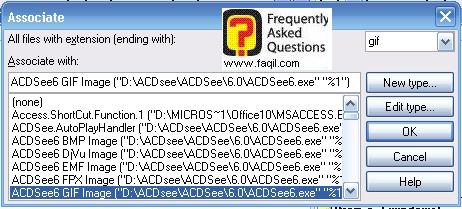 מסך Asscoiate, בTotal Commander