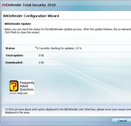 יתחיל להתעדכן,BitDefender Total Security 2010 