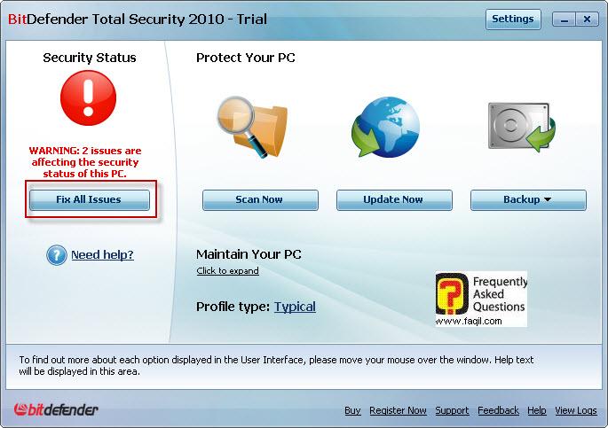 השם המשוחזר,BitDefender Total Security 2010 