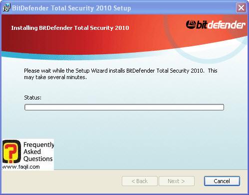 ההתקנה החלה,BitDefender Total Security 2010 