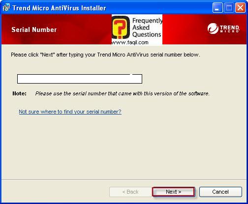 הקשת הקוד רישיון שקיבלתם , TrendMicro AntiVirus plus AntiSpyware 2010