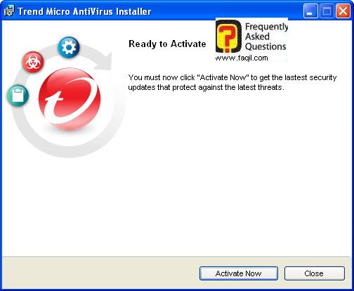הפעל כעת את האנטיוירוס, TrendMicro AntiVirus plus AntiSpyware 2010