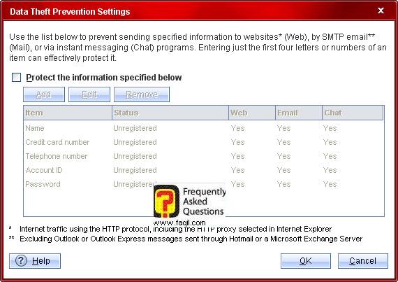סימון v  בריבוע , ובחירת בשם אימייל תוכנת מסרים מידיים מאושרת לשימוש,Trend Micro Internet Security 2010