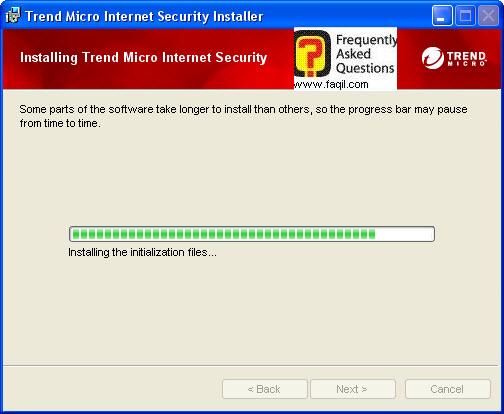 מתקין כעת,Trend Micro Internet Security 2010