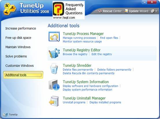 כלי ניהול נוספים,TuneUp Utilities 2008