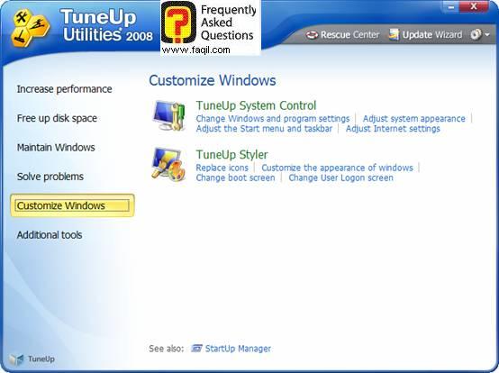 עיצוב הווינדוס,TuneUp Utilities 2008