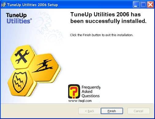 סיום ההתקנה,TuneUp Utilities 2006