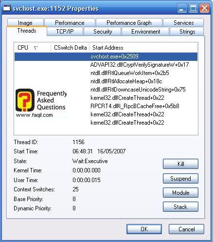 Threads,תוכנתProcess Explorer   