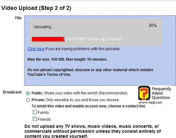 מעלה את הקובץ וידאו,אתר יוטיוב (YouTube)