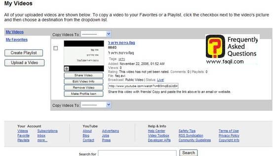 הסרטון יהיה זמין,אתר יוטיוב (YouTube)