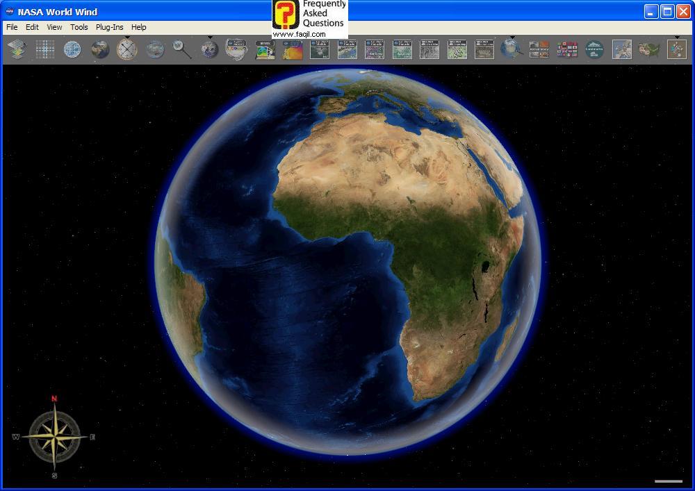 מסך התוכנה,NASA World Wind 