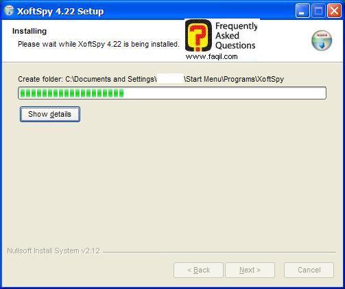 ההתקנה החלה,תוכנת XoftSpy 4.2