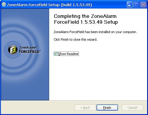 סיום ההתקנה,ForceField