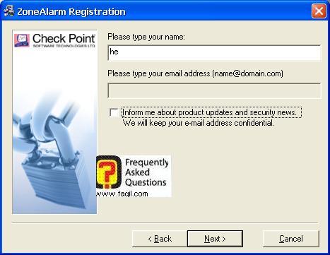 בחירה בשם  להתקנה,2010 ZoneAlarm Extreme Security-חומת אש ואנטיוירוס