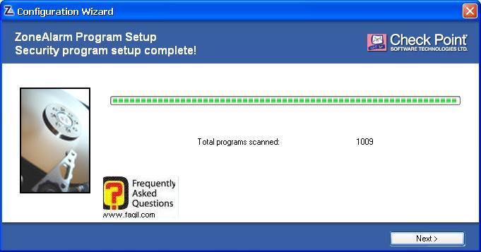 ההתקנה הסתיימה, ZoneAlarm Extreme Security-חומת אש ואנטיוירוס